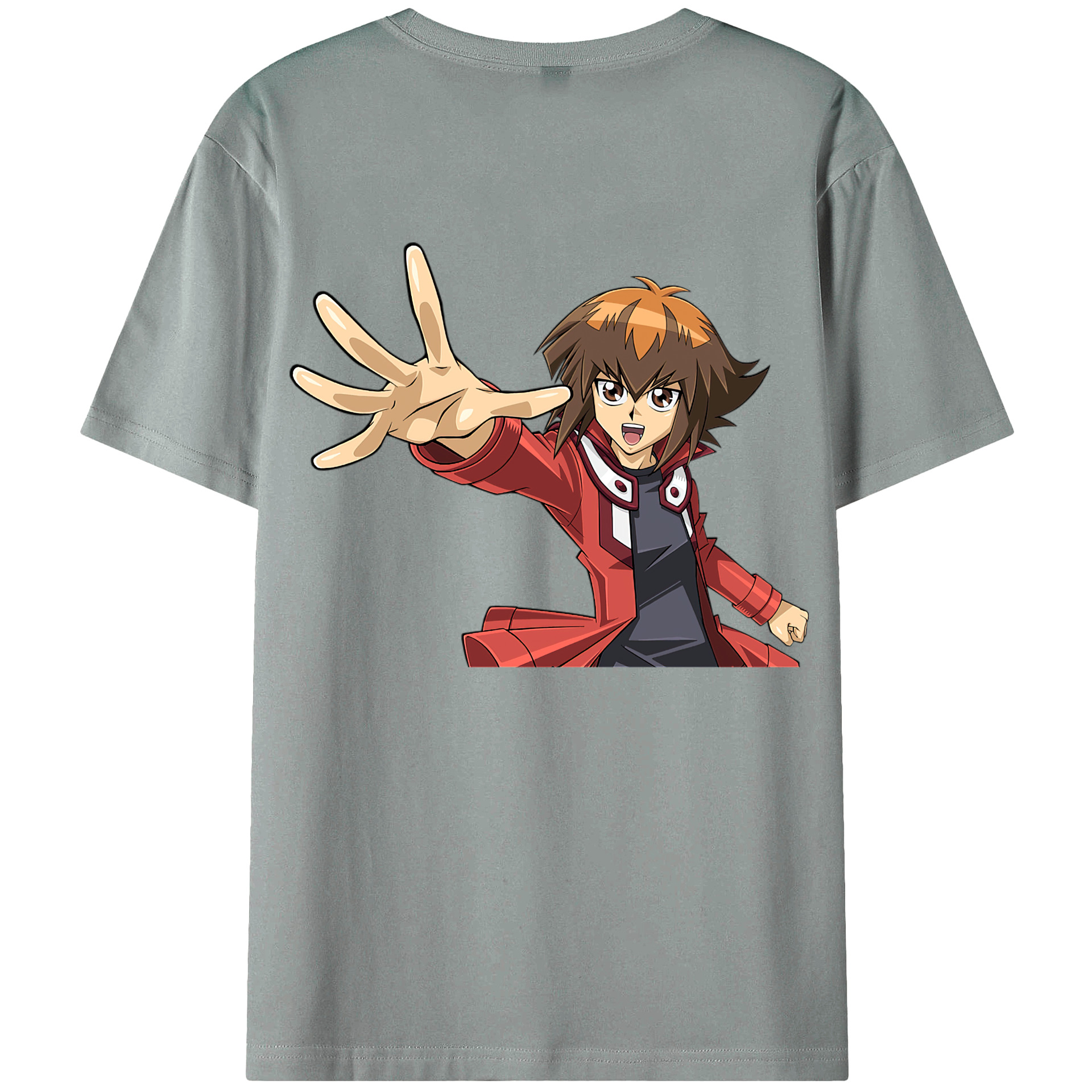 （画像用） 遊☆戯☆王 Yu-Gi-Oh! 綿100％ メンズ半袖Tシャツ（バックプリント） 通気性